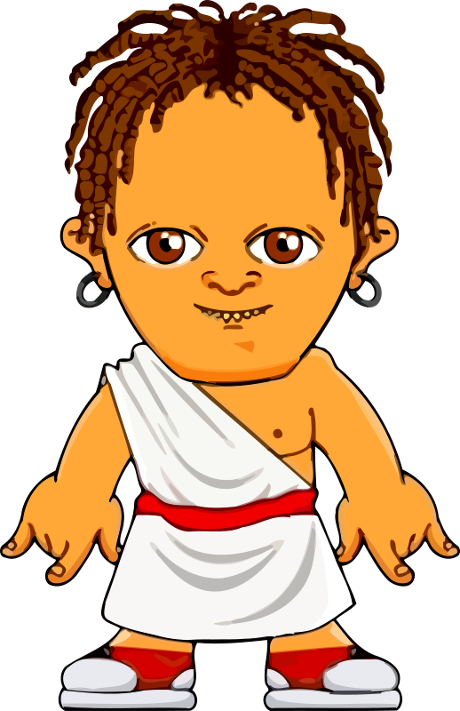 Cartoon Ancient Warrior Character.png PNG Image