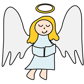 Cartoon Angel Illustration PNG Image