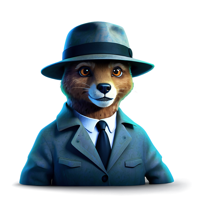 Cartoon Animal Detective Mystery Png Nms PNG Image