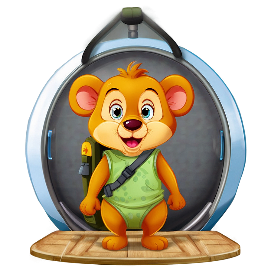 Cartoon Animal Travel Explorer Png Far39 PNG Image