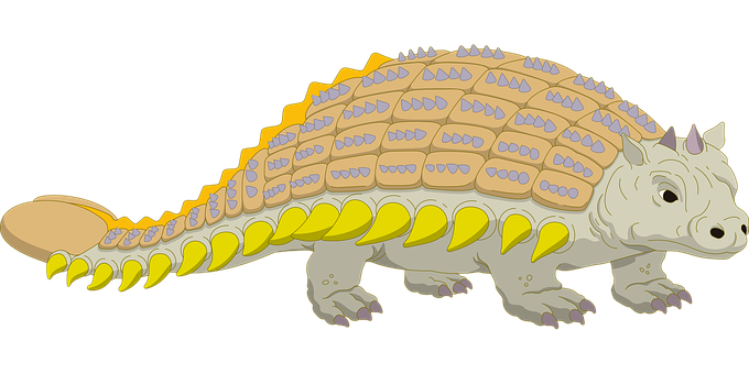 Cartoon Ankylosaurus Illustration PNG Image