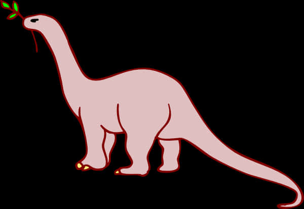 Cartoon Apatosaurus Illustration PNG Image