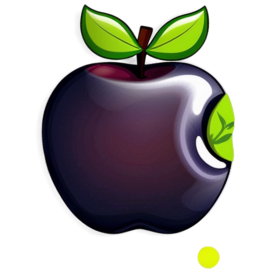 Cartoon Apple A PNG Image