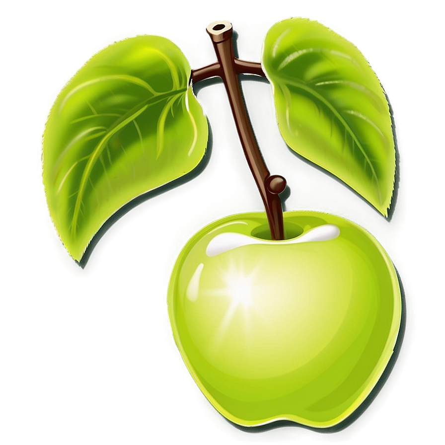 Cartoon Apple C PNG Image