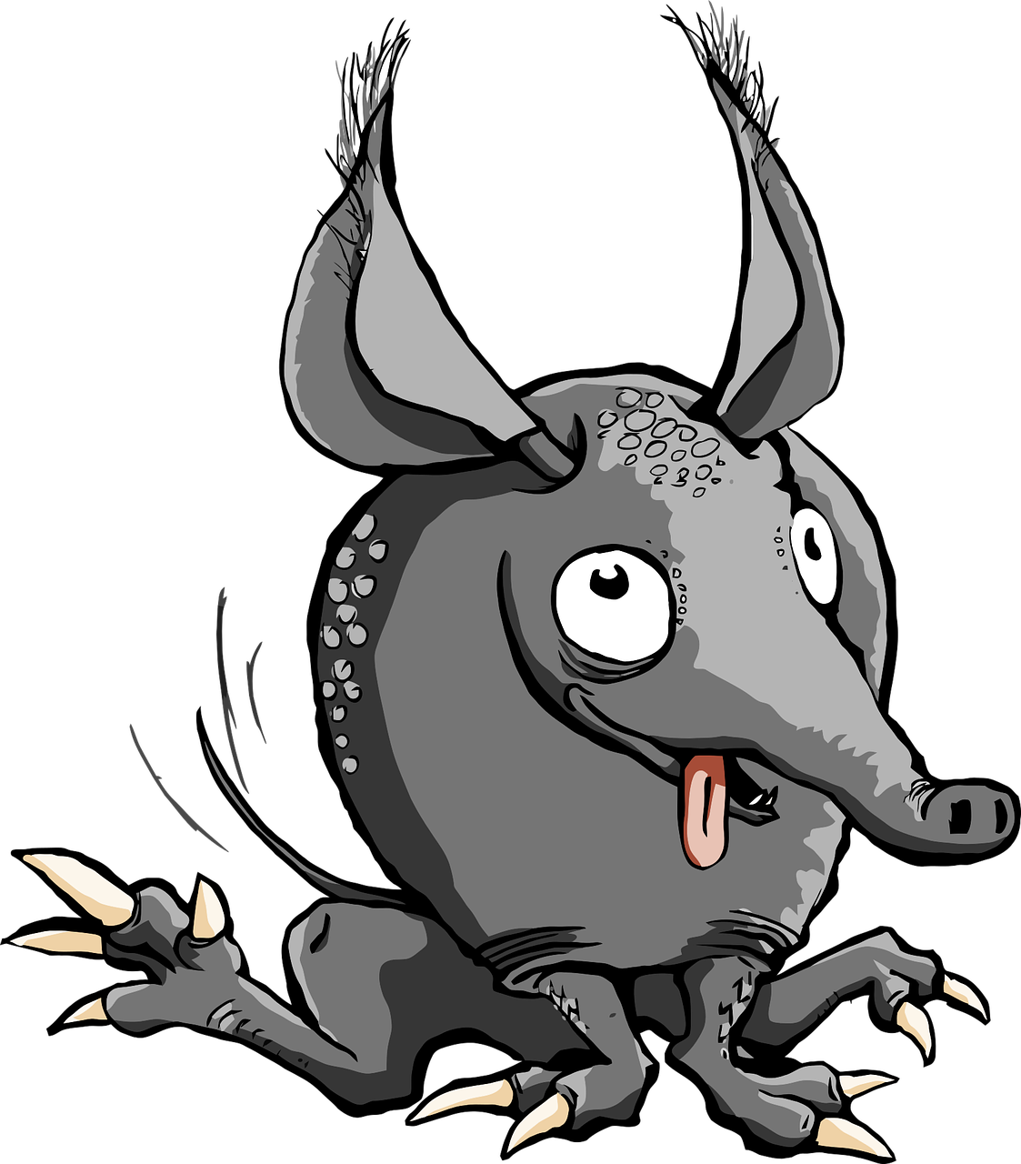 Cartoon Armadillo Character PNG Image