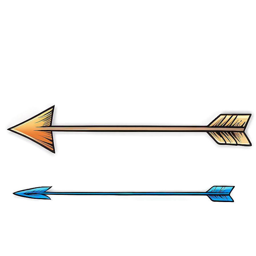 Cartoon Arrow Drawing Png 06122024 PNG Image