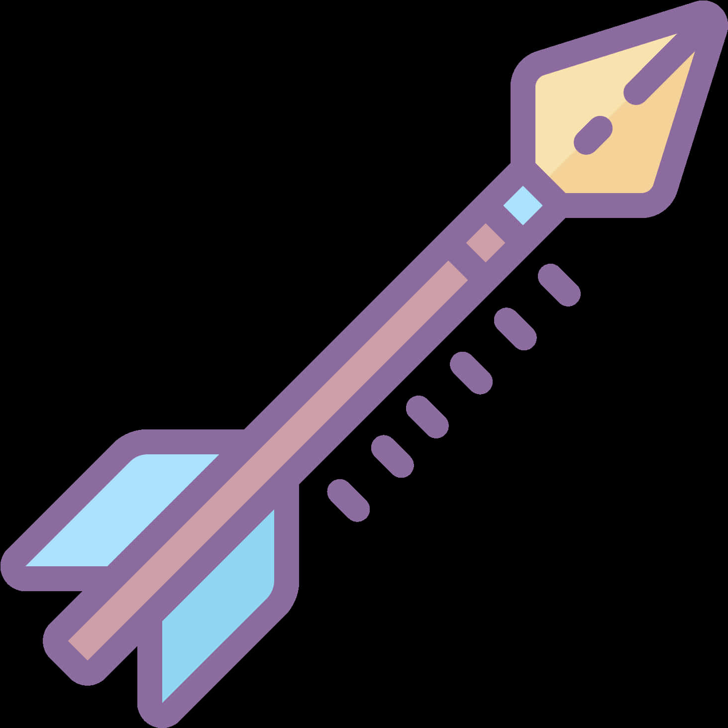 Cartoon Arrow Illustration PNG Image