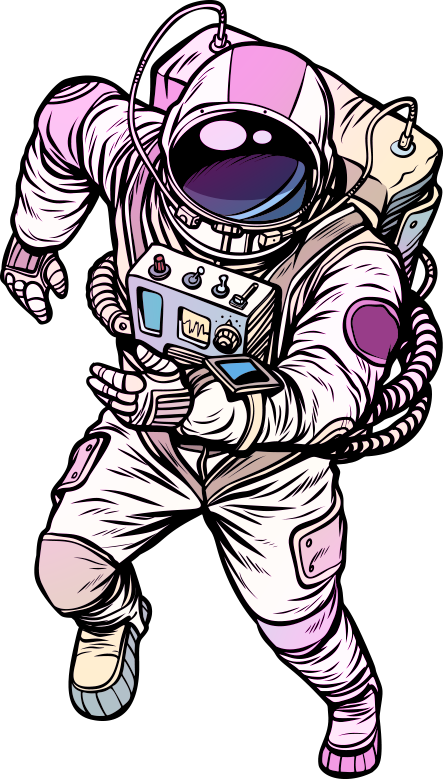 Cartoon_ Astronaut_ Floating.png PNG Image