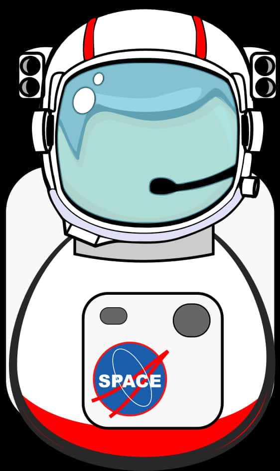 Cartoon Astronaut Space Mission Parody PNG Image