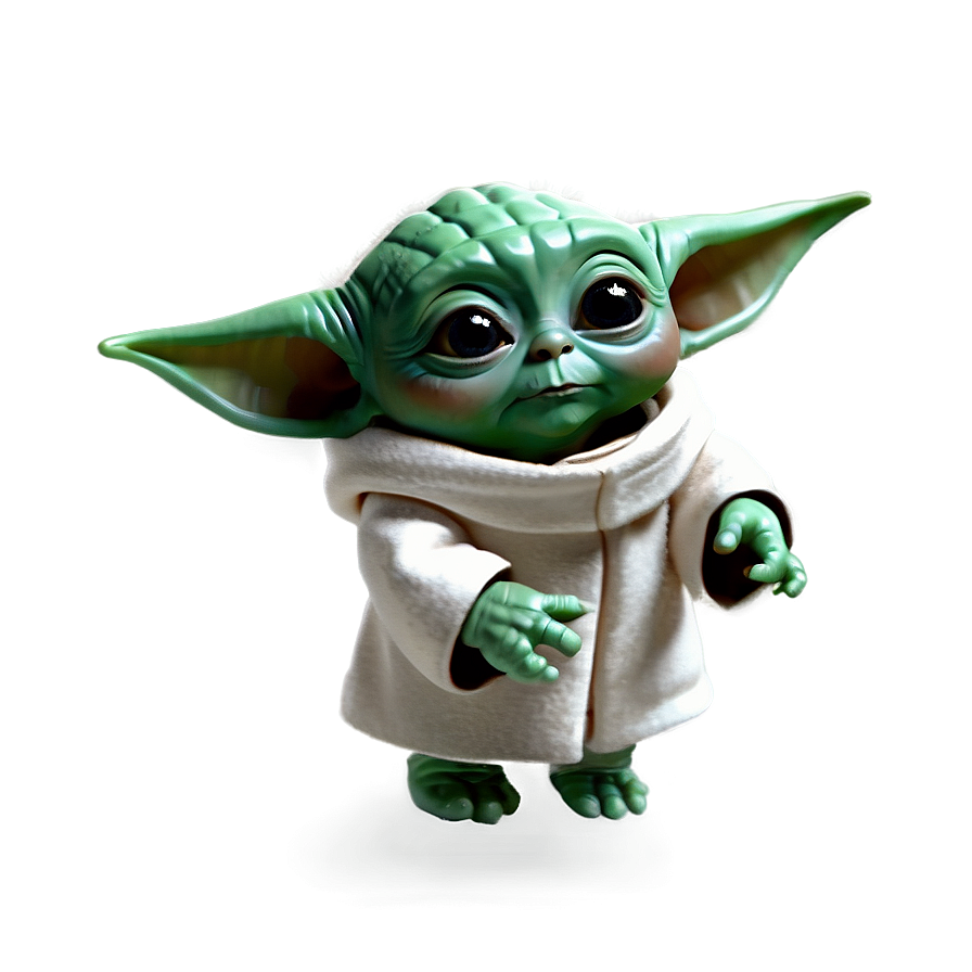 Cartoon Baby Yoda In Space Png Kwr43 PNG Image