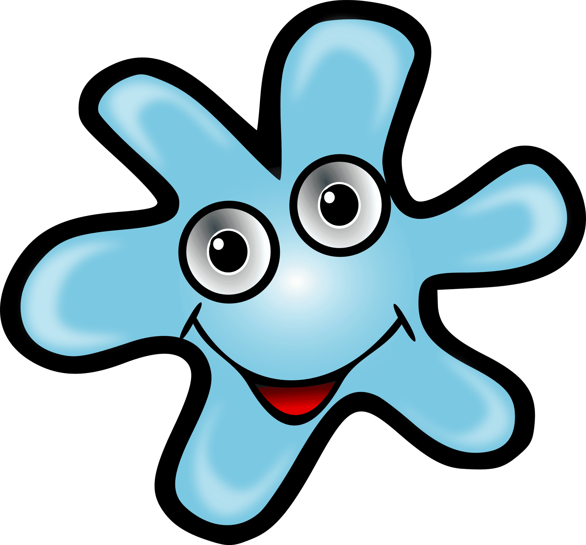 Cartoon Bacteria Character PNG Image