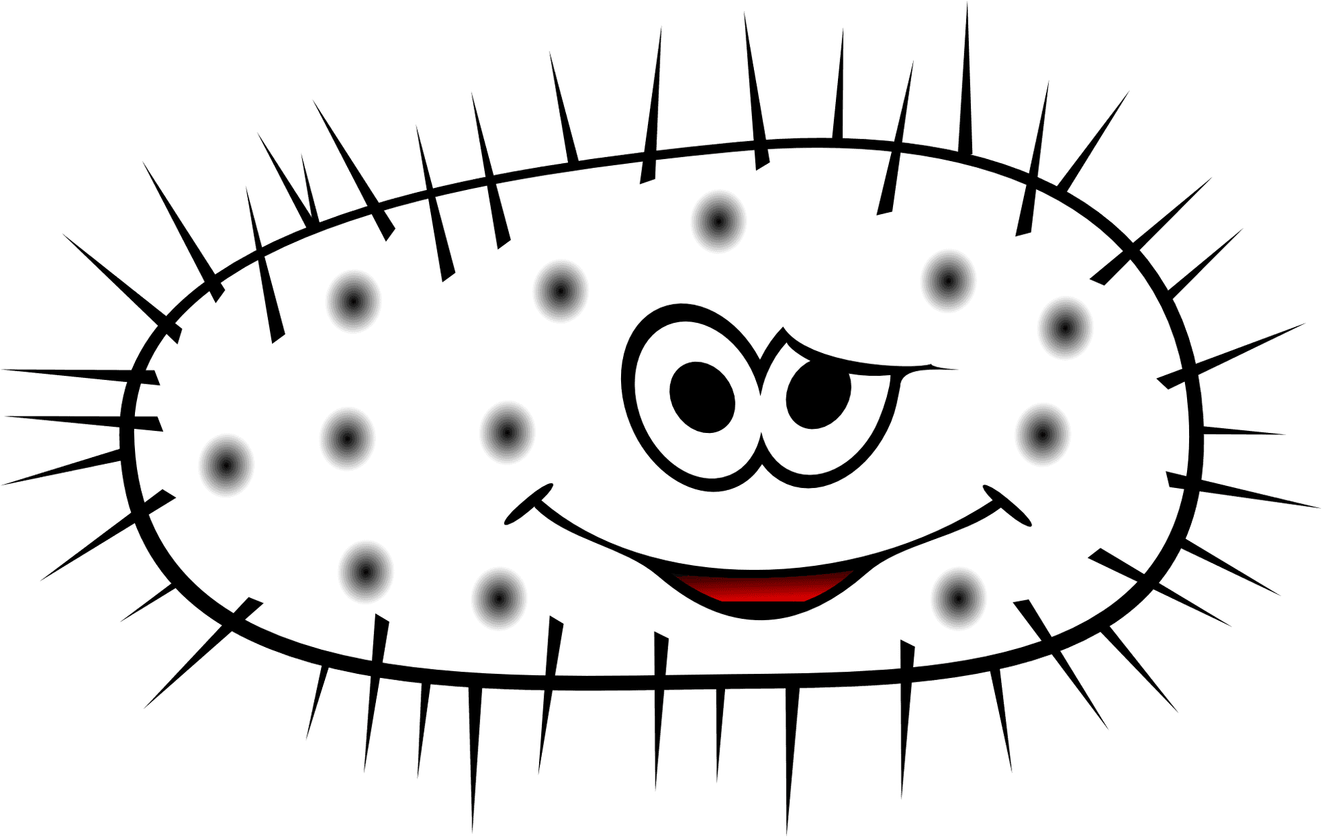 Cartoon Bacteria Character PNG Image