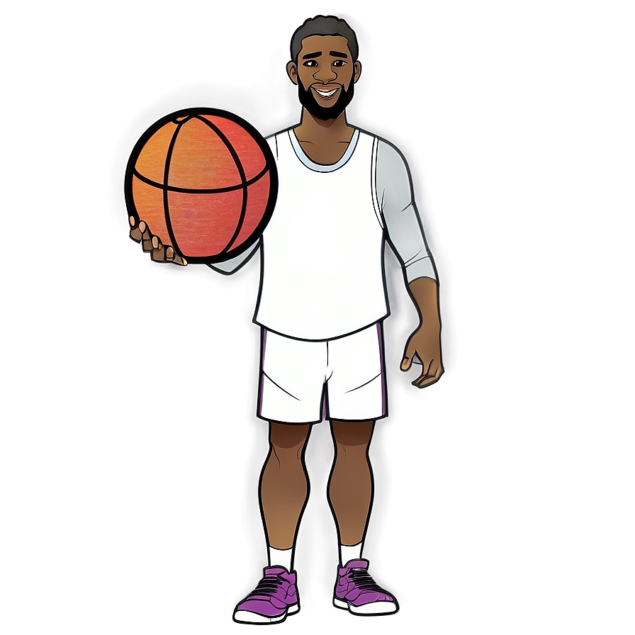 Cartoon Basketball Coach Png Aed15 PNG Image