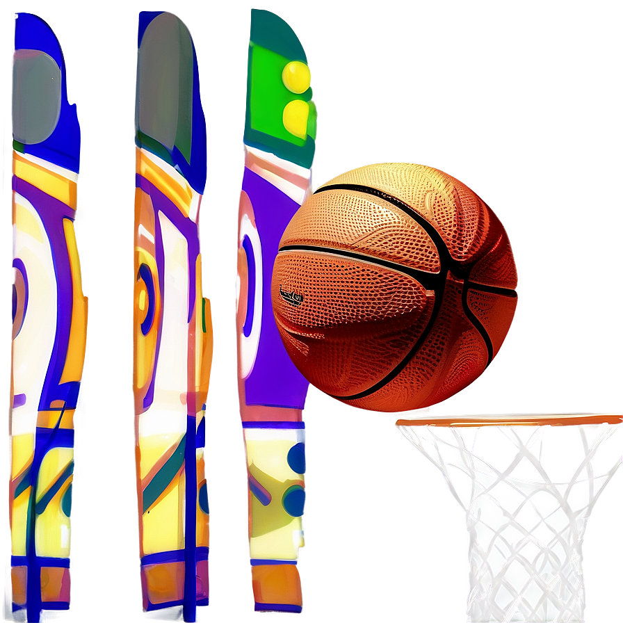 Cartoon Basketball Shootout Png Vdn68 PNG Image