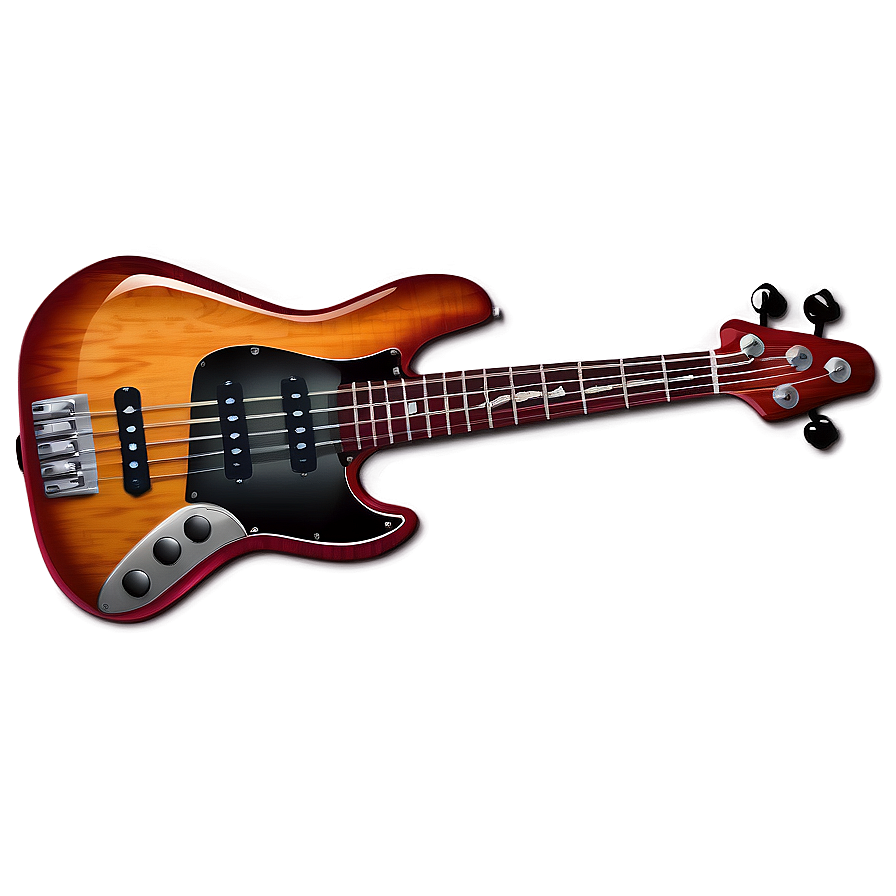 Cartoon Bass Guitar Png Smc27 PNG Image