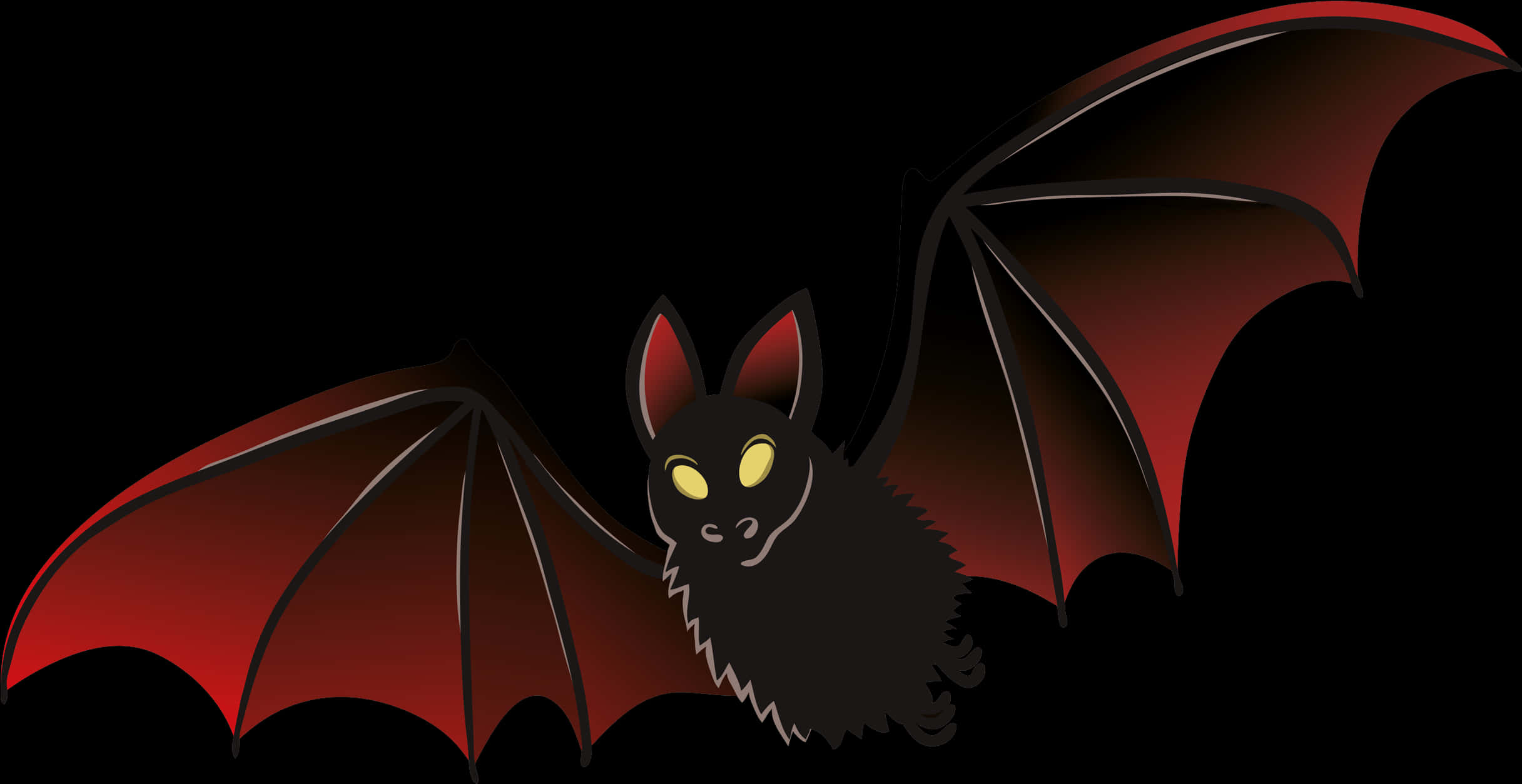 Cartoon Bat Illustration PNG Image