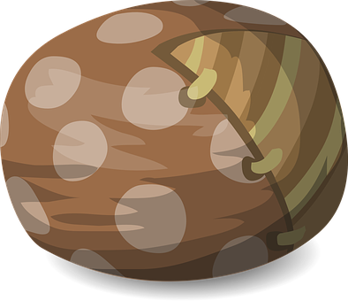 Cartoon Bean Character PNG Image