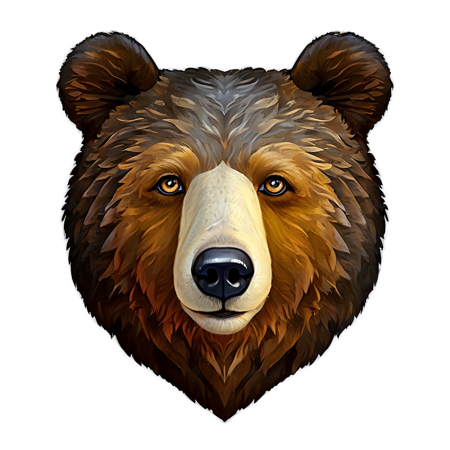 Cartoon Bear Face Png 8 PNG Image