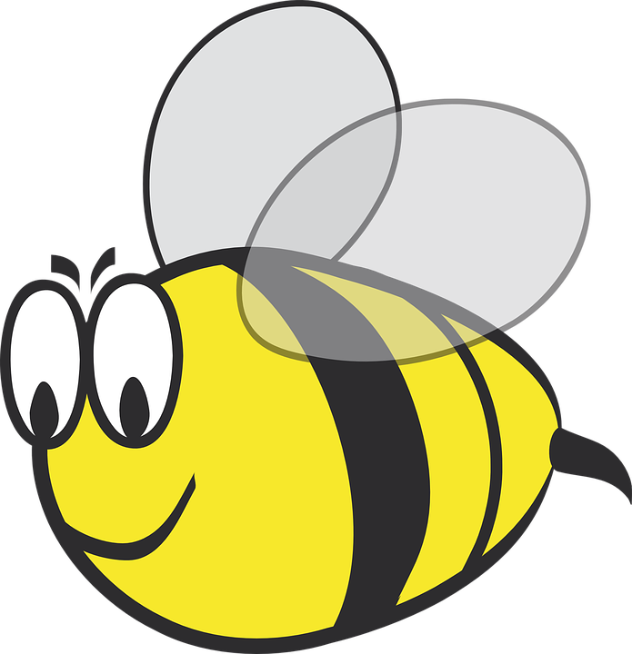 Cartoon Bee Illustration PNG Image