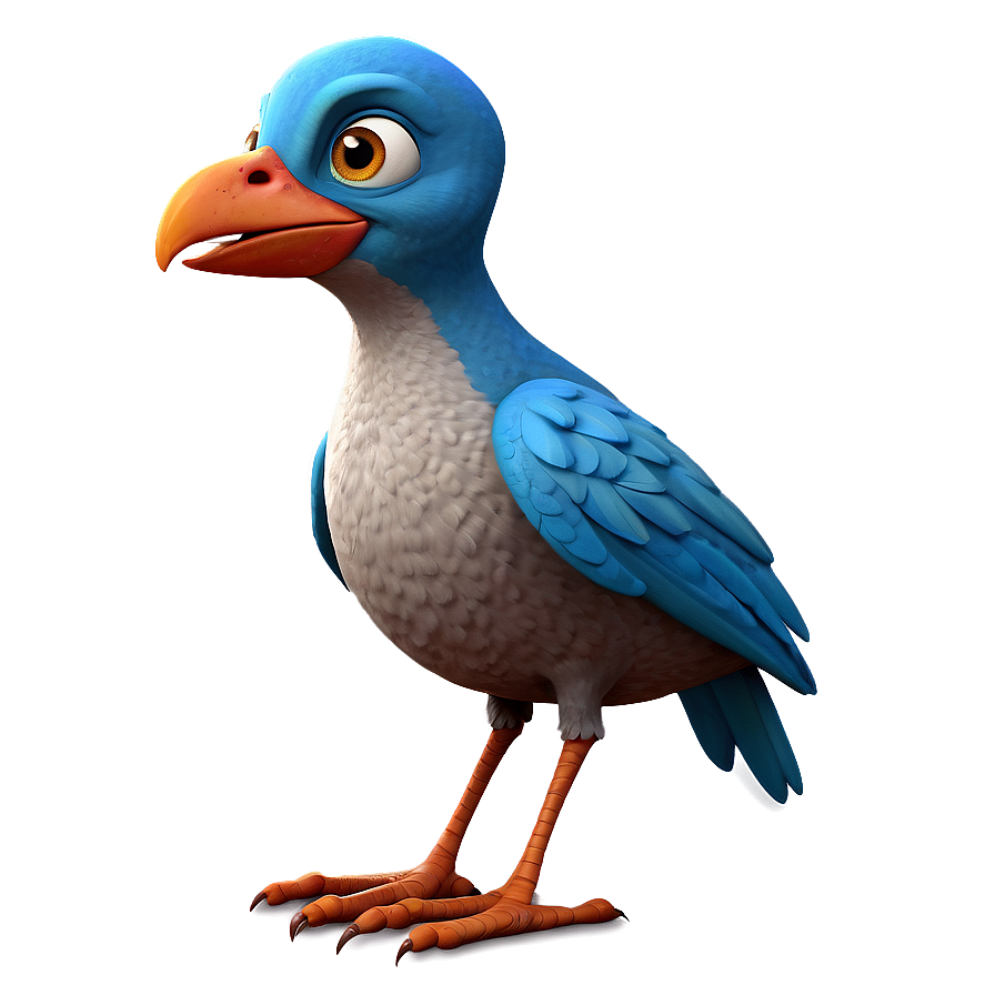 Cartoon Bird Character Png Wii PNG Image