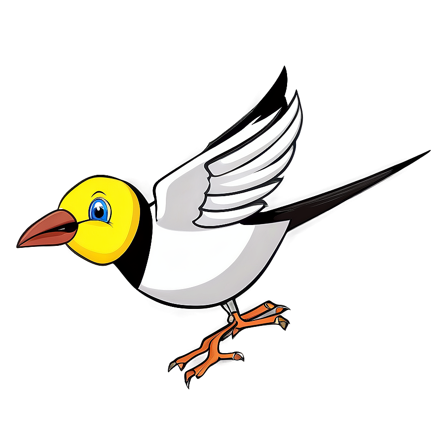 Cartoon Bird In Flight Png Aam PNG Image