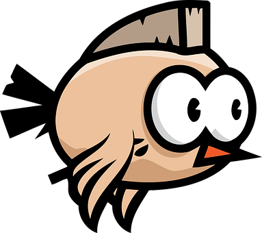 Cartoon Bird Profile Graphic PNG Image