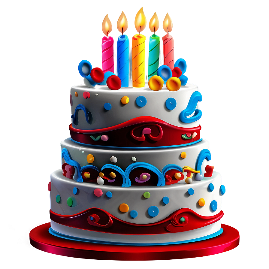 Cartoon Birthday Cake Png Jkj PNG Image