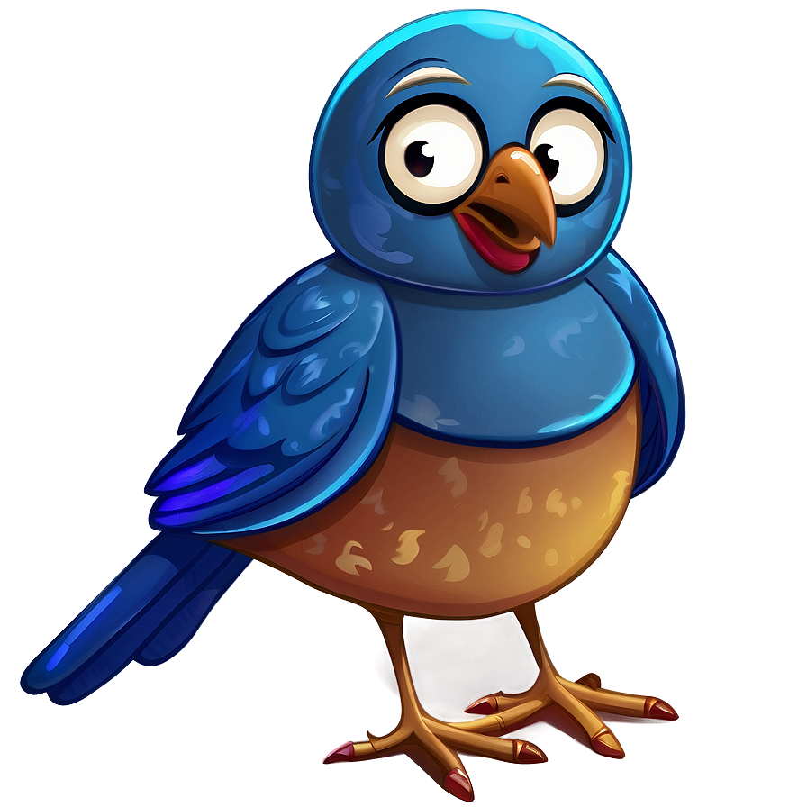 Cartoon Blue Bird Png Rxe35 PNG Image