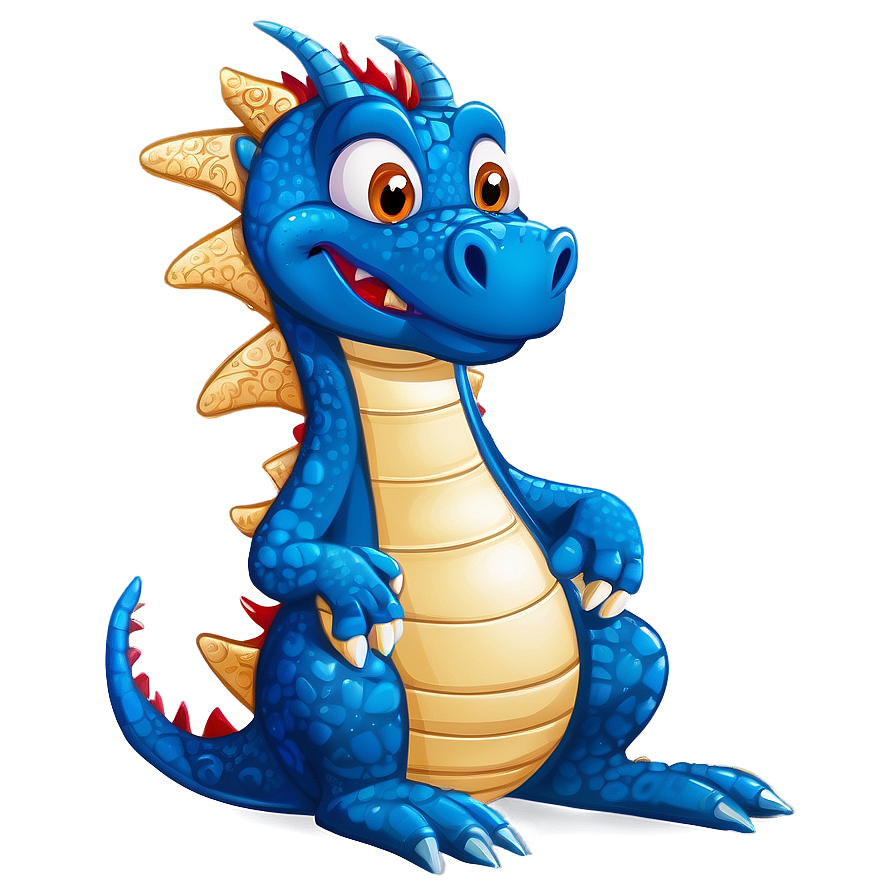 Cartoon Blue Dragon Character Png 37 PNG Image