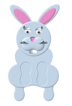 Cartoon Bunny Character PNG Image