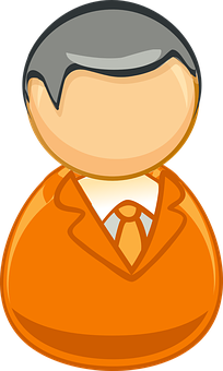 Cartoon Businessman Icon PNG Image