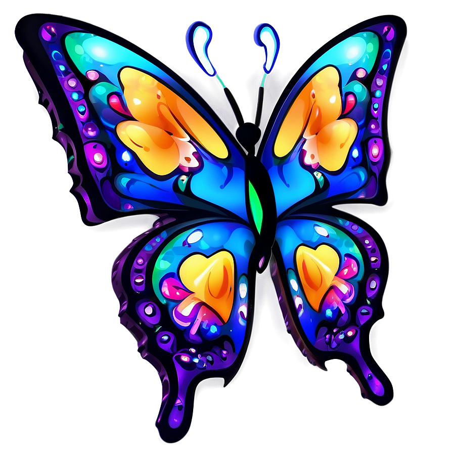 Cartoon Butterfly Clipart Png 04292024 PNG Image