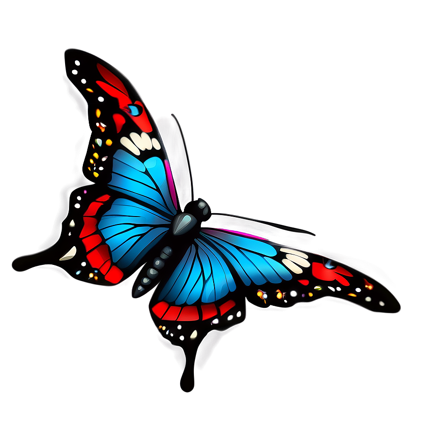 Cartoon Butterfly Clipart Png Gxa PNG Image