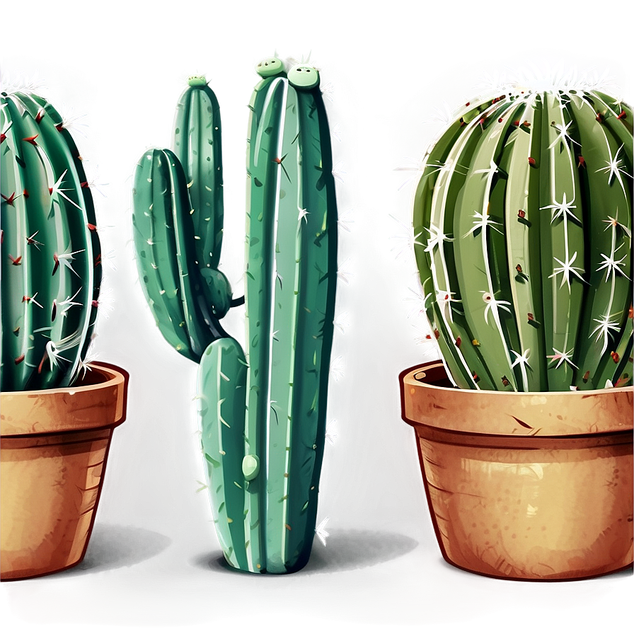 Cartoon Cactus Png 05032024 PNG Image