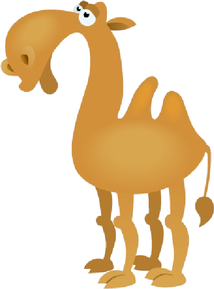 Cartoon Camel Illustration.png PNG Image