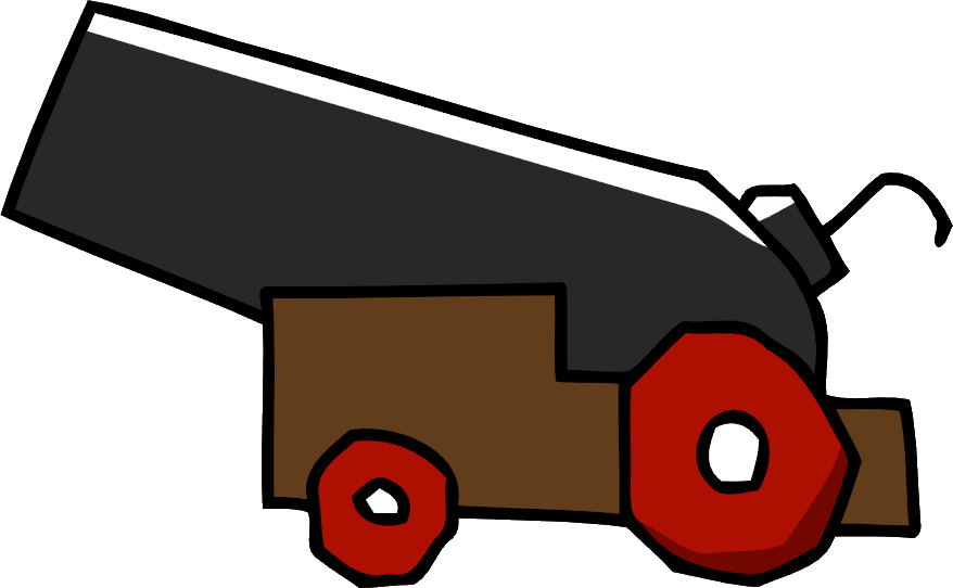 Cartoon Cannon Illustration PNG Image