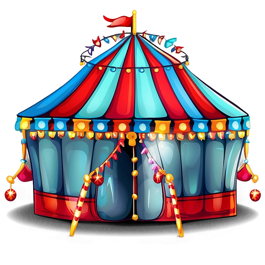 Cartoon Carnival Tent Drawing Png 06282024 PNG Image