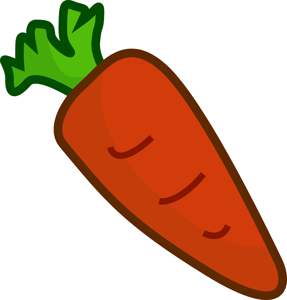 Cartoon Carrot Graphic PNG Image