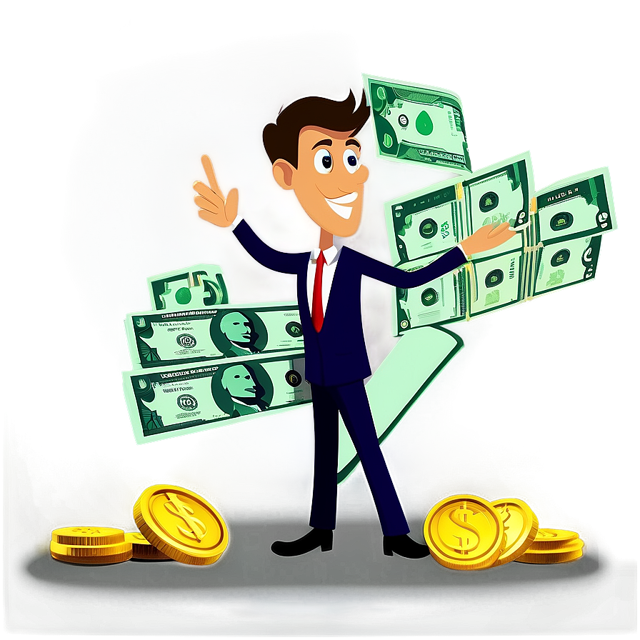 Cartoon Cash Flow Png Nkx39 PNG Image