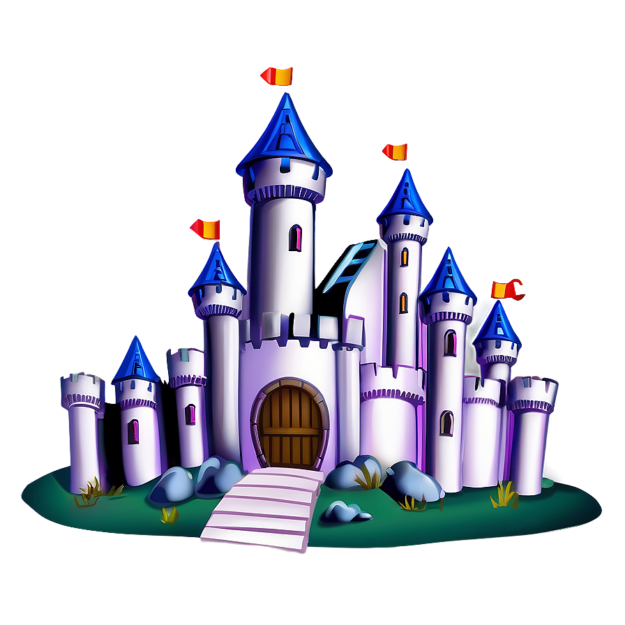 Cartoon Castle A PNG Image