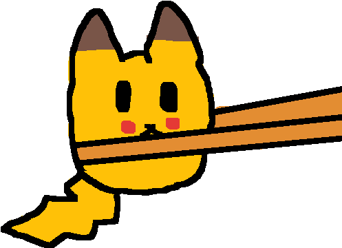 Cartoon Cat Peeking Over Surface PNG Image