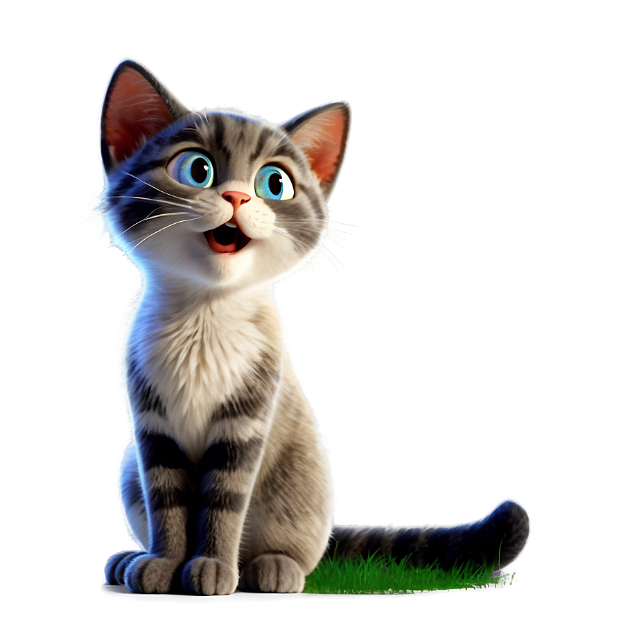 Cartoon Cat Transparent Peo PNG Image