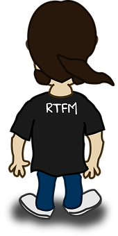 Cartoon Character R T F M Shirt PNG Image