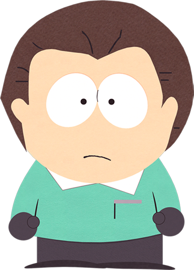 Cartoon Character With Brown Hair PNG Image