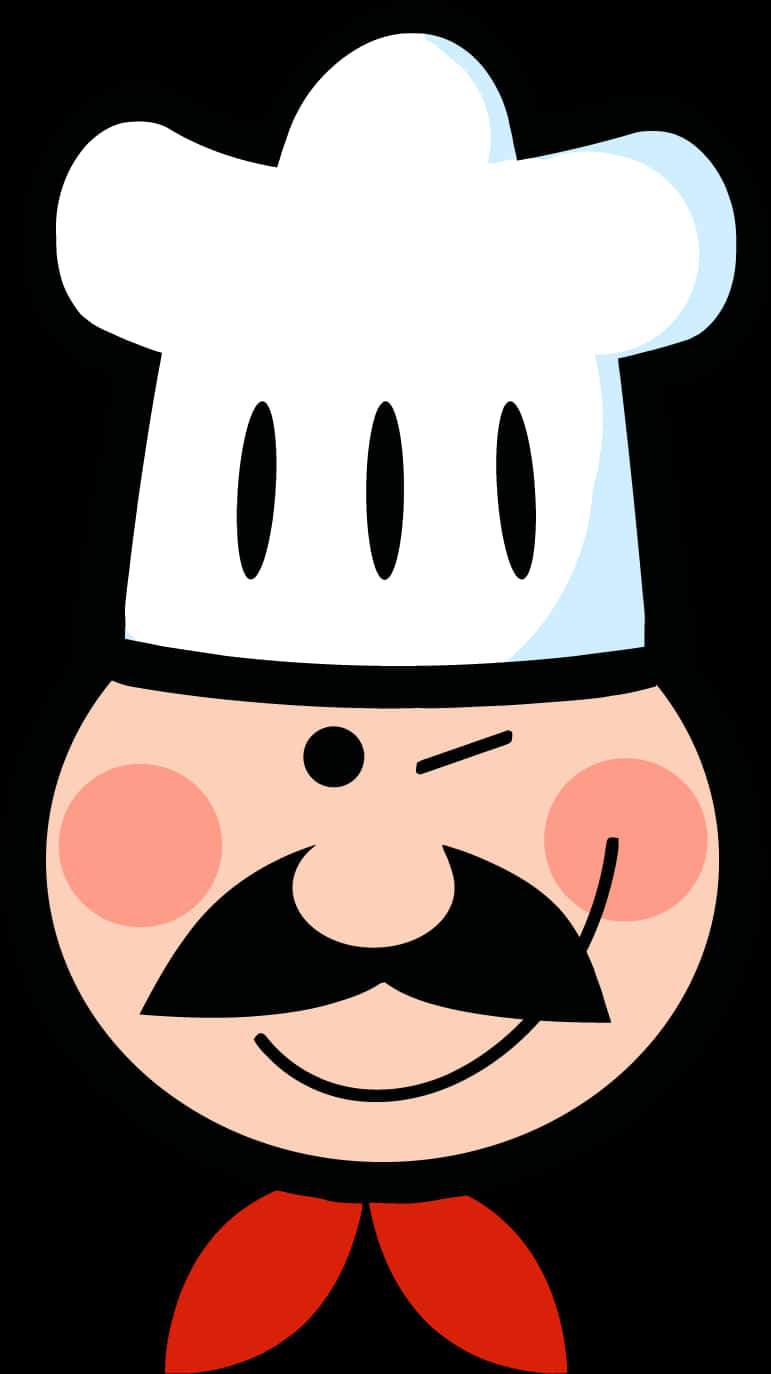 Cartoon Chef Characterwith Hat PNG Image