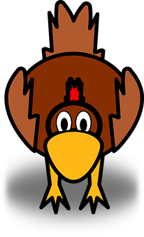 Cartoon Chicken Graphic PNG Image