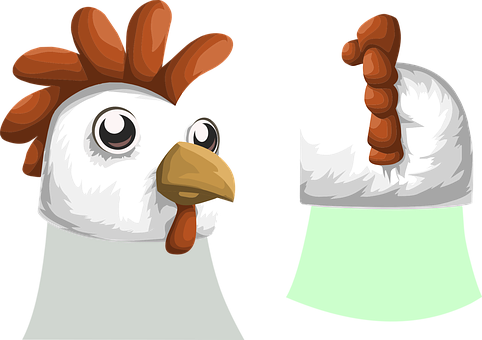 Cartoon Chicken Headand Helmet PNG Image