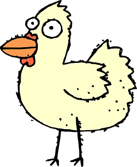 Cartoon Chicken Sketch PNG Image