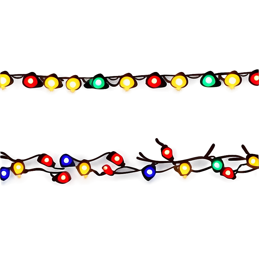 Cartoon Christmas Lights Border Png 47 PNG Image