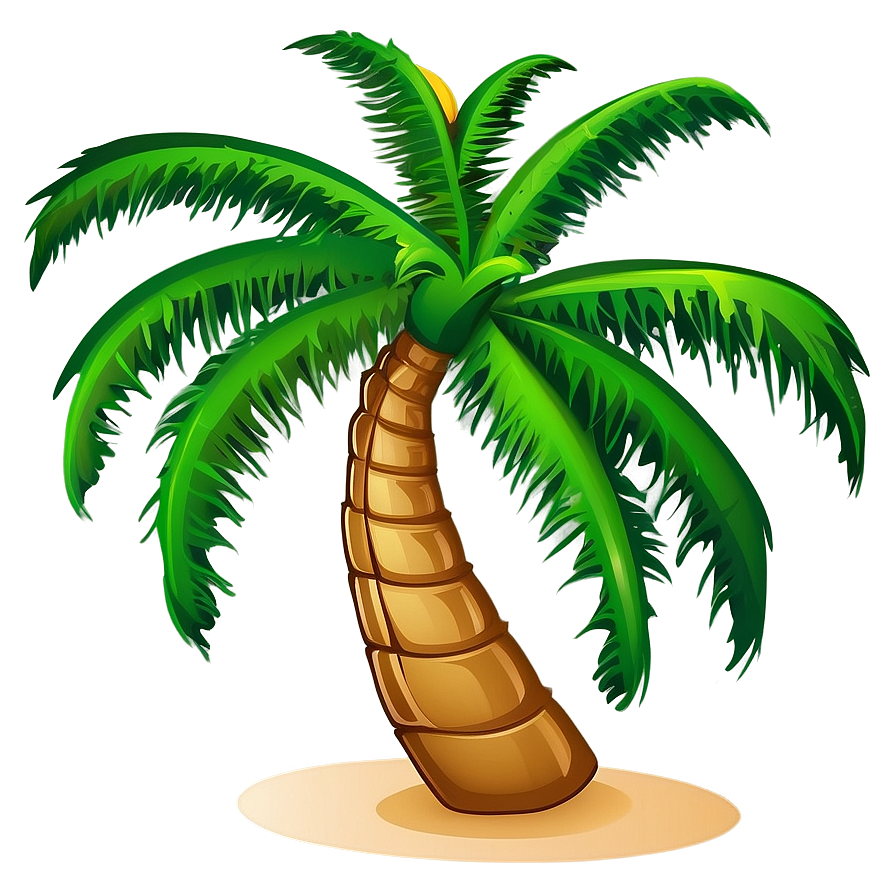 Cartoon Coconut Palm Tree Png 06212024 PNG Image